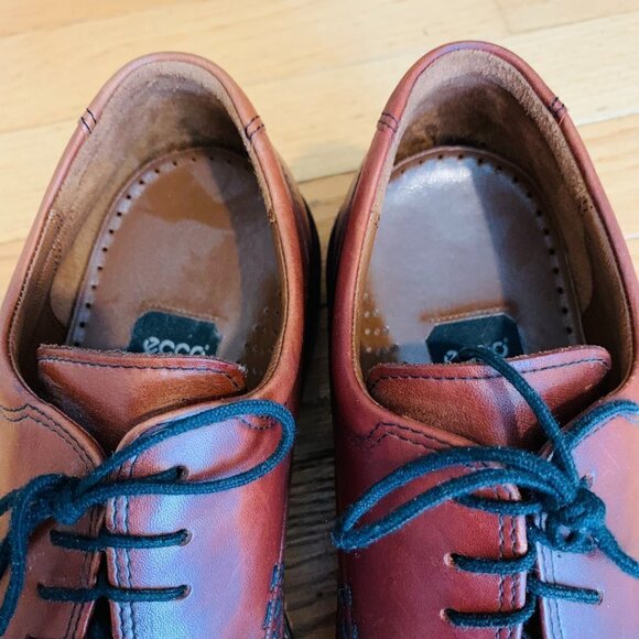 Men\'s Ecco City Lace Up Oxfords Leather Dress Shoes Size US 8.5 EUR 42 main image 12